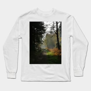 Forest Path in Fall Long Sleeve T-Shirt